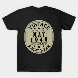 Vintage Established May 1949 - Good Condition Slight Wear T-Shirt